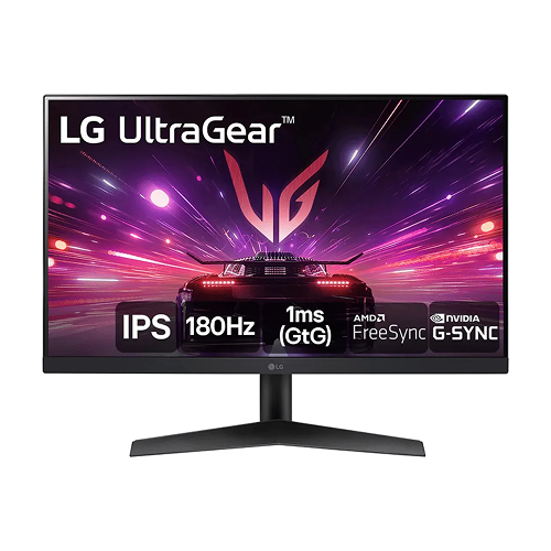 Monitor Gamer LG UltraGear 24” 24GS60F-B IPS Full HD 180Hz 1ms (GtG) NVIDIA® G-SYNC® AMD FreeSync HDR10 sRGB 99% HDMI DisplayPor