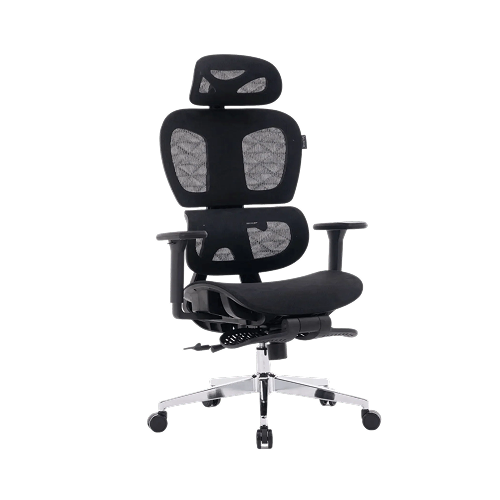 Cadeira Escritório Ergonômica Sensetup Cosy T03 Preto Mesh Reclinável com Apoio de Braços 3D